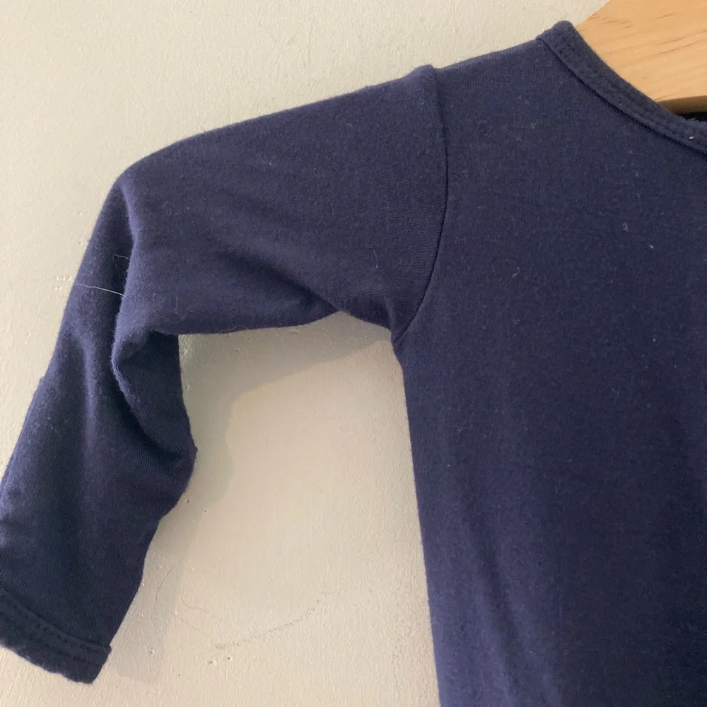 $18 ADD ON‎ lou lou & co. navy bamboo knotted gown newborn Zara Baby Gap Peek